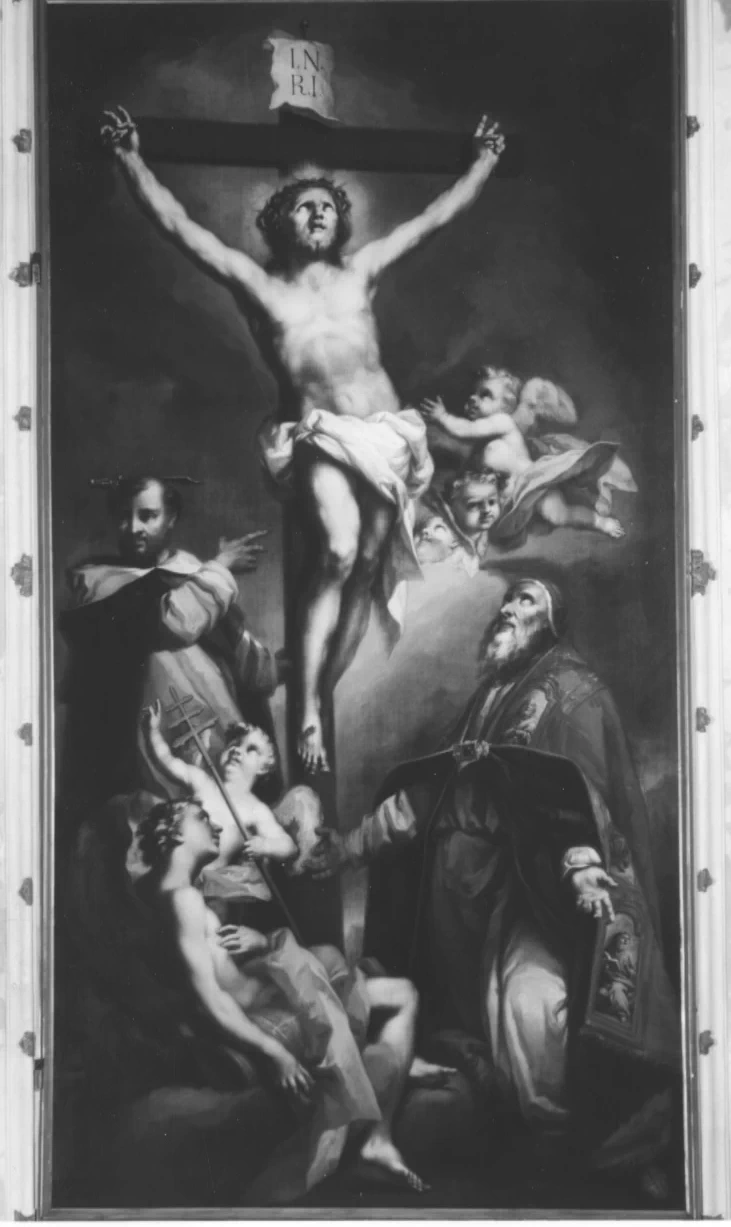 Cristo Crocifisso tra San Pietro Martire e San Pio V - Bergamo
